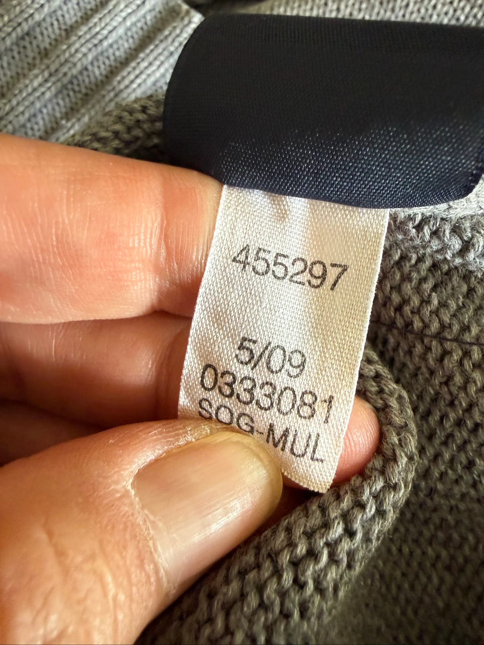 Tommy Hilfiger heren trui L grijs Pima katoen wol hoge kraag grove breisel – photo 11